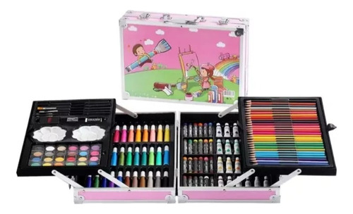 Set De Arte Profesional Dibujo Color Marcadore Teker 145pcs