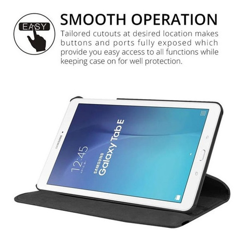 Imagen 7 de 9 de Funda Para Tablet Samsung T290 8 Negra Protege Completa 360