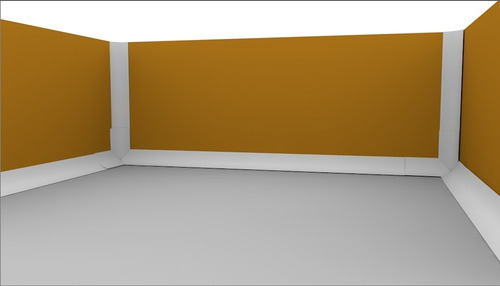 Perfil Zoclo Curva Sanitaria (4 Piezas De 1.5 Mts Largo)