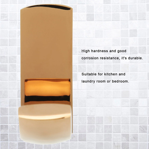 Colgador De Pared De Latón Dorado Rosa Simple Para Ropa, Som