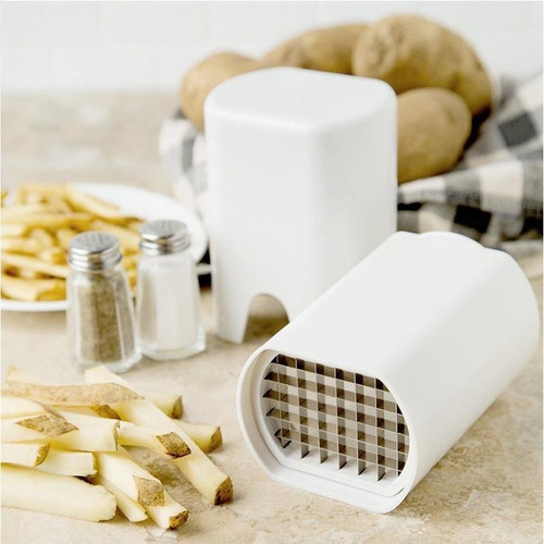 Imagen 2 de 10 de Cortadora De Papas Baston Manual Cuchilla Acero Inoxidable