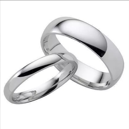 Aro Anillo Clasico Pareja Enamorados Novios Plata 950