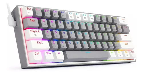 TKL Teclado mecánico, hiwings Teclado compacto para juegos RGB con