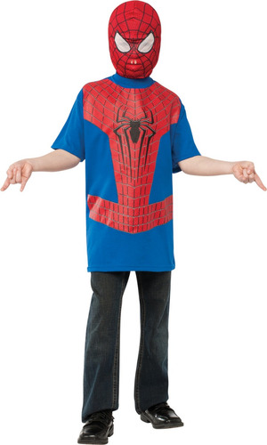 Disfraz Para Niño Spiderman Camiseta Talla M  Halloween