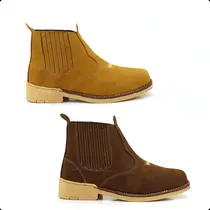 Comprar Kit 2 Un Botina De Couro Legitimo Masculina Resistente Macia