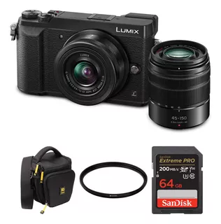 Kit Panasonic Lumix Gx85 Con Lentes 12-32mm 45-150mm Y Acce