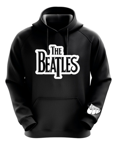 Polerón Negro The Beatles Diseño 1