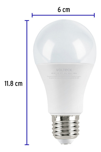 Foco Led T. Bulbo 12 W Luz De Dia Voltech 46860