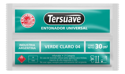 Entonador Tersuave Universal 30 Cc - Mix Color Verde Claro