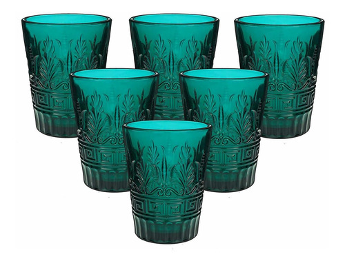 Pnkj Vaso Dobl Moda Antigua Vintage Color Verde Azulado Para