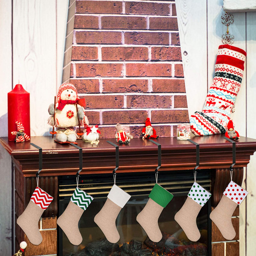 Soportes De Calcetines De Navidad Ganchos De Metal Decoració