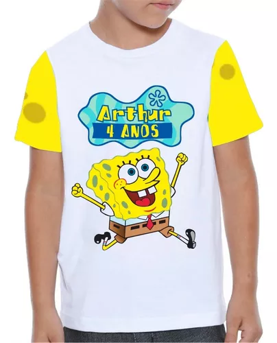 Camiseta bob esponja  Compre Produtos Personalizados no Elo7