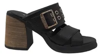 Comprar Zueco Sandalia Mujer Con Hebilla Y Tachas Cuero Nazaria