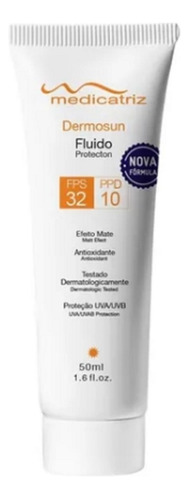 Protetor Solar Fluído Fps 32 Dermosun 50ml Medicatriz