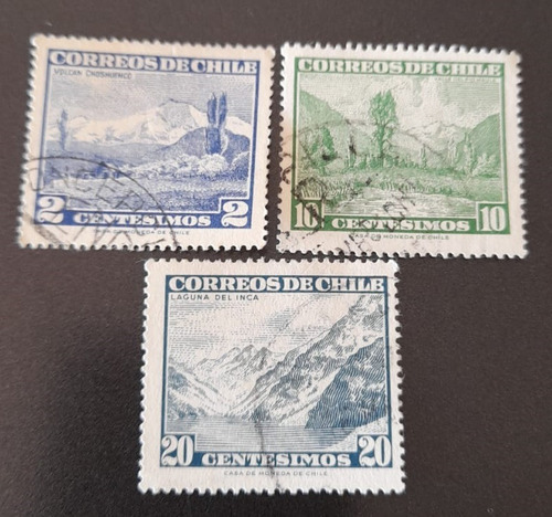 Sello Postal - Chile - Paisajes 1961