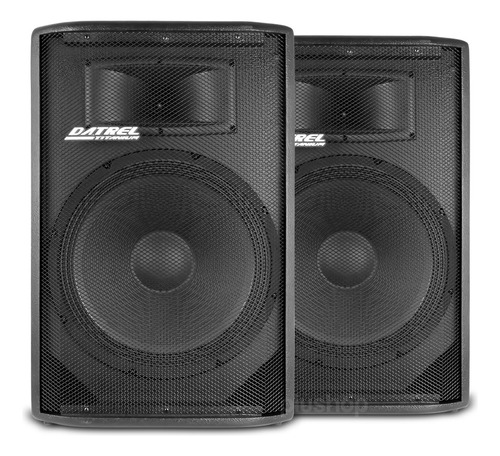 Caixa De Som Acústica Potente 600w Rms Kit Com 2 Passivas