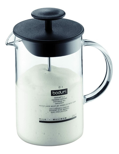 Espumador De Leche Con Mango De Vidrio 230ml. Bodum