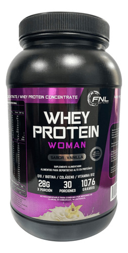 Whey Protein Woman Con Biotina,q10,b12 Y Colágeno Fnl 1076gr