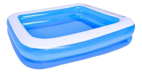 Piscina Hinchable Rectangular Grande Al Aire Libre181x141x46 Color Azul