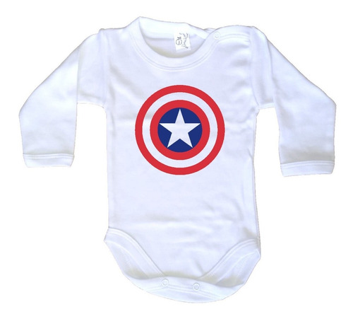 Ropa Body Para Bebé Avengers Capitan América 