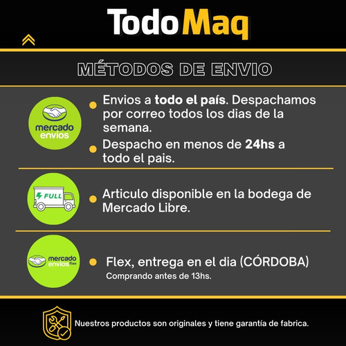 Imagen 8 de 9 de Compresor De Aire Eléctrico Portátil 2.5hp 50l Accesorios
