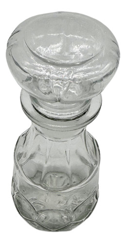 Set 12 Mini Licoreras Cristal Vidrio Redondeado Vino 200ml Color Transparente