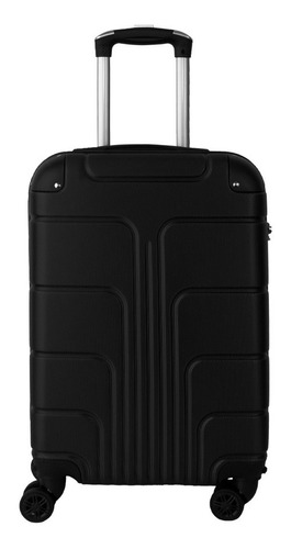 Mala De Bordo Para Viagem 10kg Com Rodas Dupla 360° P Cor Preto 8116