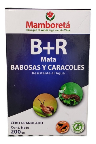 Mamboreta B+r 200gr Mata Babosas Y Caracoles Distribuidora