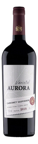 Vinho Cabernet sauvignon Aurora Varietal 2018 adega Cooperativa Vinícola Aurora 750 ml