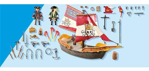 Playmobil Set De Construccion Barco Pirata 71418