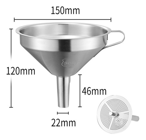 Embudos De Cocina Con Filtro Desmontable Para Transferencia