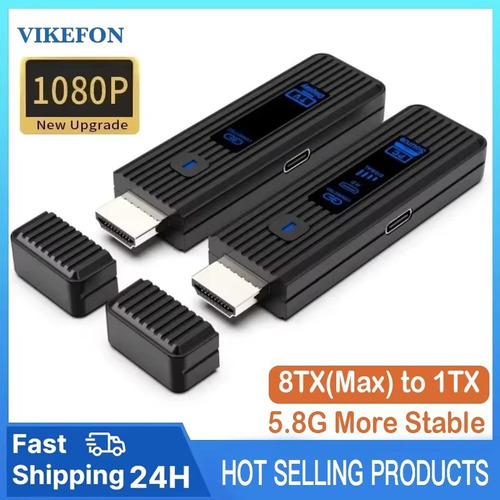 50m Extensor Hdmi Inalámbrico, Transmisor, Receptor De Vídeo