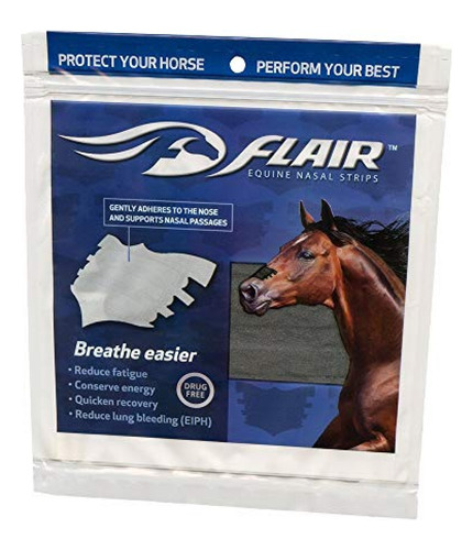 Flair Equine Paquete Económico De Tiras Nasales Negras