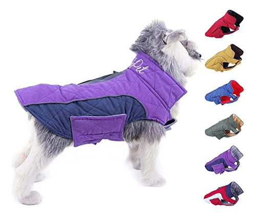 Dog Cold Weather Coats - Cozy Waterproof Windproof Reve...