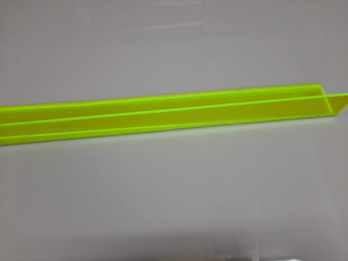 Placa De Acrílico Verde Fluor 2000 Mm X 1000mm X 3mm