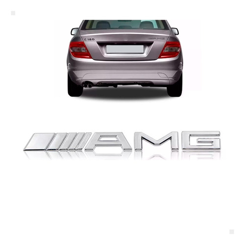 Emblema Para Mercedes Amg Cromado  Tampa Traseira
