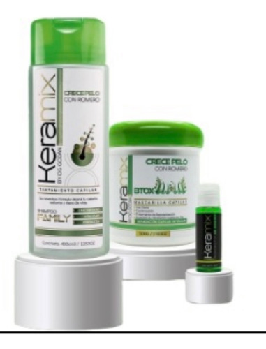 Kit Shampoo Keramix  Crece Pelo + Mascarilla + Ampolla