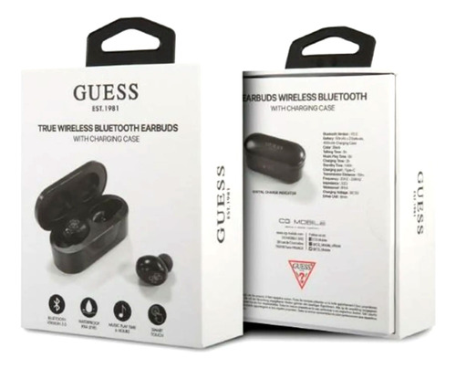 Auriculares Guess Inalámbricos Bluetooth C/ Estuche De Carga