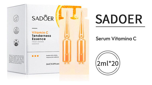 Suero Facial Sadoer Con Vitamina C Hidratante, Nutritivo Y Antiedad Para Piel Seca, Áspera O Apagada, Rápida Absorción