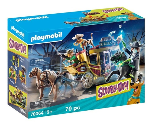 Playmobil Scooby Doo! Aventuras No Oeste Selvagem Carruagem