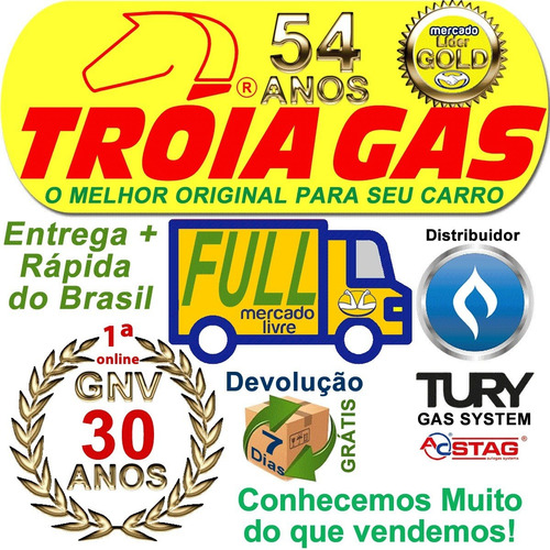 Imagem 4 de 5 de Bicos Gnv Flauta 4 Injetores Rampa Geração5 Valtek Stag Tury