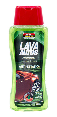 Shampoo Lava Autos Híbrido Ação Anti-estática Proauto 500ml