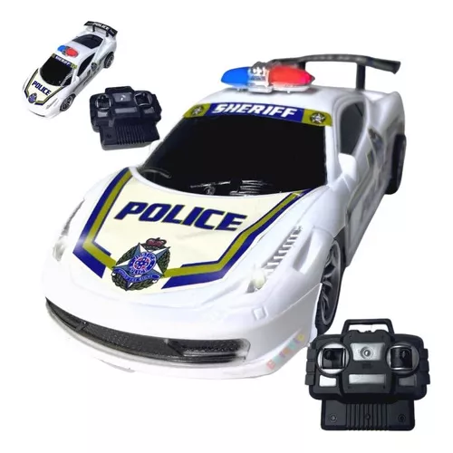 Carrinho Controle Remoto Presente Policia Carro Corrida Univ