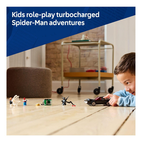 Lego Marvel Spider -man Vs Venom Muscle Car Toy Building Y