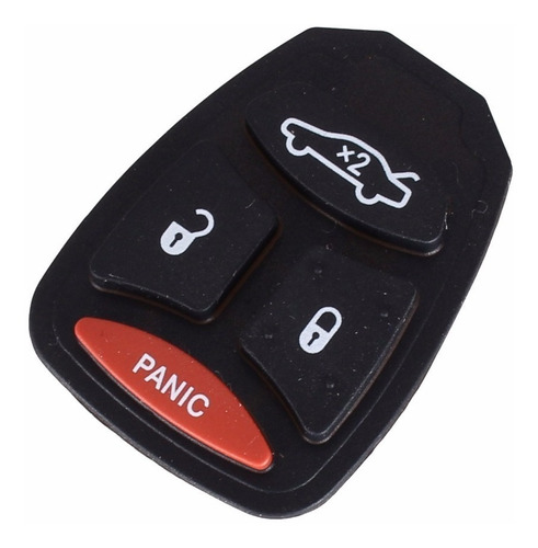 Boton De Goma De La Llave Para Dodge Jeep Chrysler (x 2u)