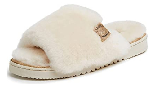 Pantuflas De Mujer  Dearfoams Fireside - Chanclas De Piel De