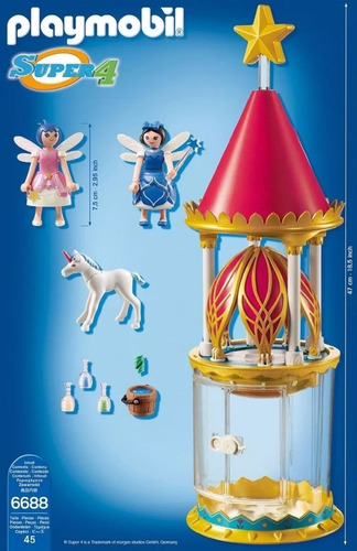 Imagen 5 de 7 de Playmobil 6688 Torre Flor Magica Con Luz - Original