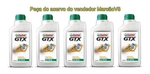 5 Óleo Castrol Gtx 15w40 Mineral Api Sl Sae Anti Borra