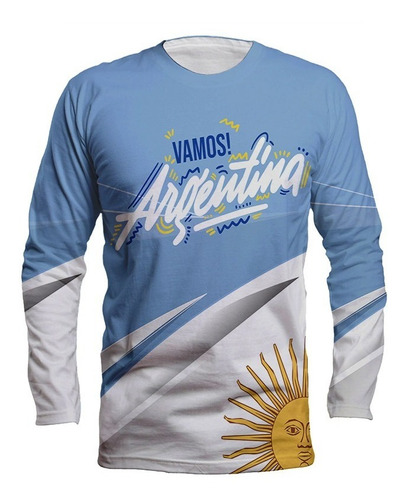 Remera Manga Larga Vamos Argentina Irarte