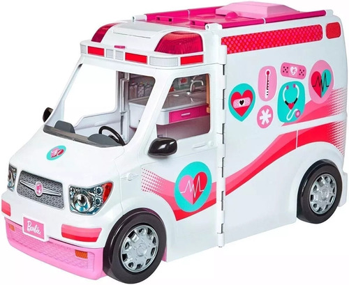 Barbie Ambulancia Hospital 2 En 1  Mattel